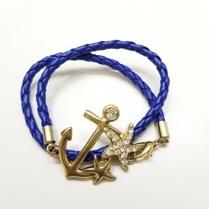 ✨SALE✨ Nautical Anchor and Starfish Wrap Bracelet